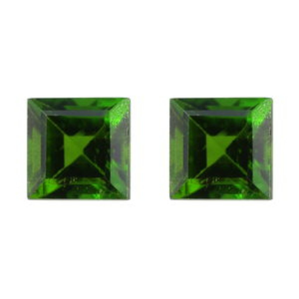 Aa Natural Russian Diopside Set Of 2